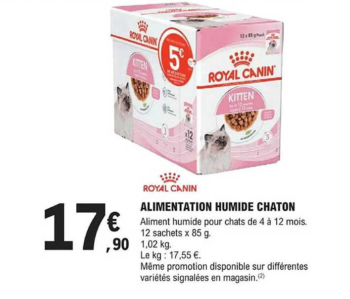 ALIMENTATION HUMIDE CHATON
