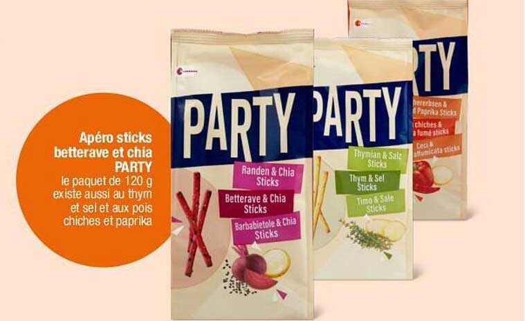 Apéro sticks betterave et chia PARTY