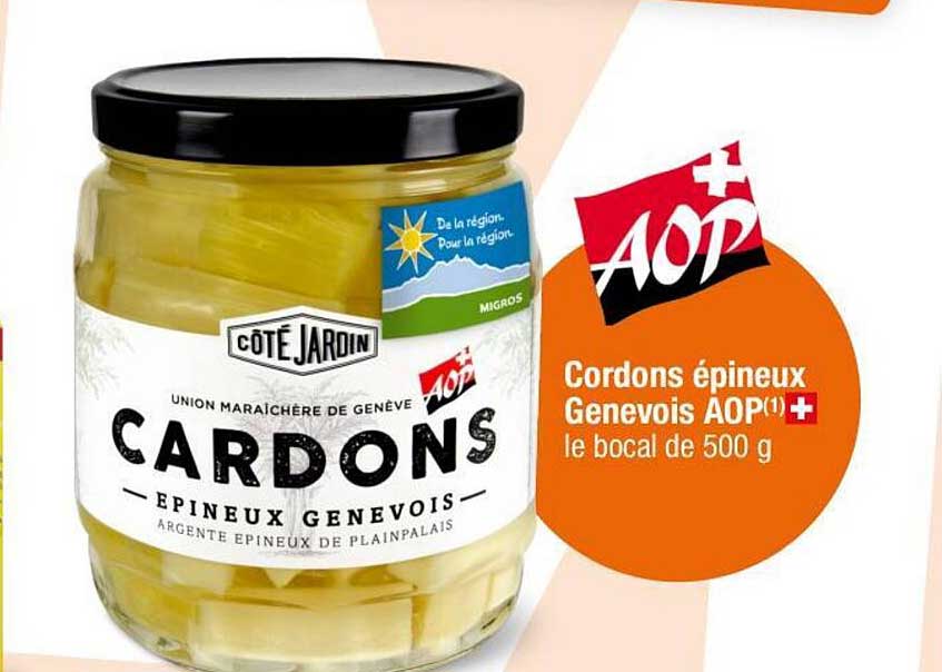 Cordons épineux Genevois AOP(1) le bocal de 500 g