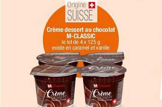 Crème dessert au chocolat M-CLASSIC