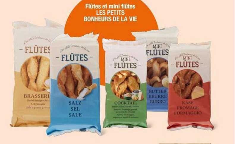 Flûtes et mini flûtes LES PETITS BONHEURS DE LA VIE