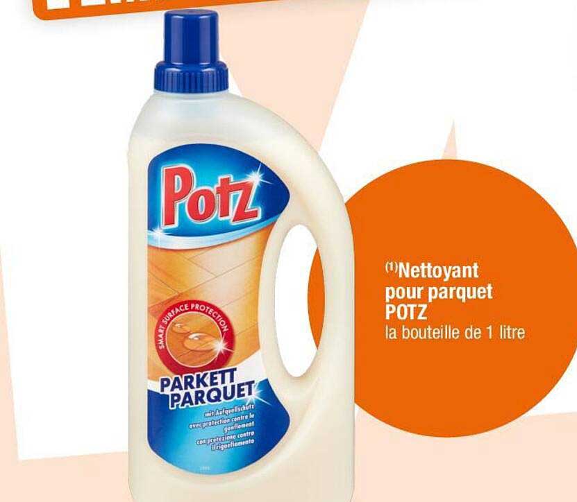 Nettoyant pour parquet POTZ la bouteille de 1 litre