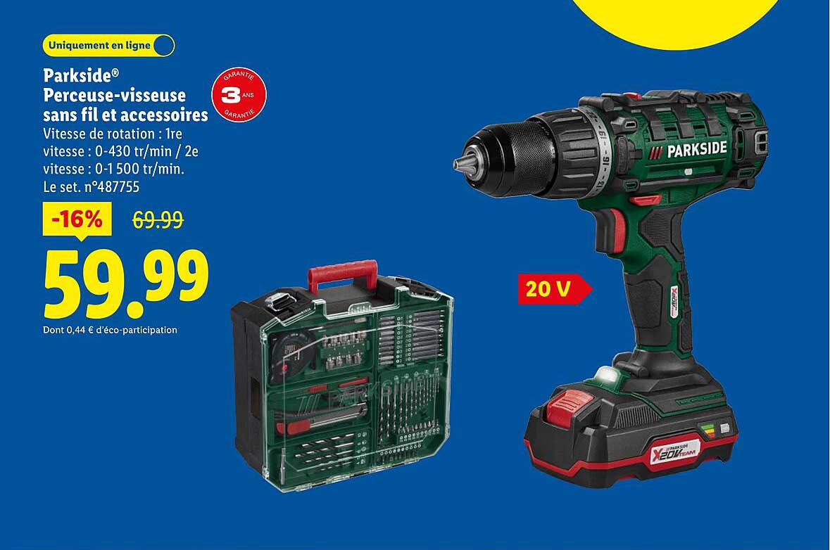 Perceusevisseuse Parkside Lidl