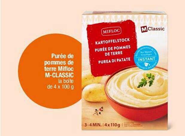 Purée de pommes de terre Mifloc M-CLASSIC