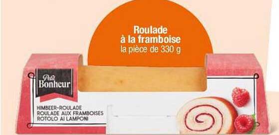 Roulade à la framboise