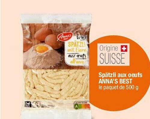 Spätzli aux oeufs ANNA’S BEST