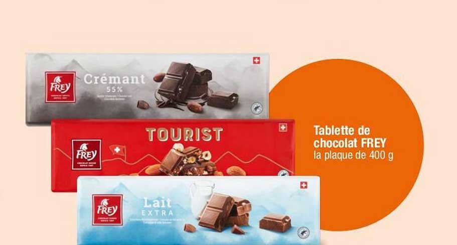 Tablette de chocolat FREY la plaque de 400 g