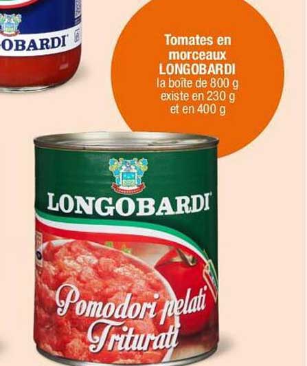 Tomates en morceaux LONGOBARDI