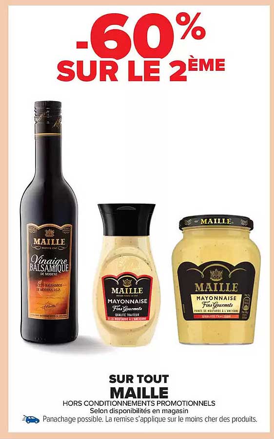 -60% SUR LE 2ÈME  
SUR TOUT MAILLE