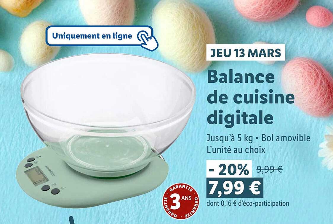 Balance de cuisine digitale