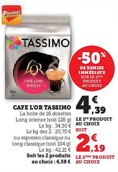 CAFE L'OR TASSIMO