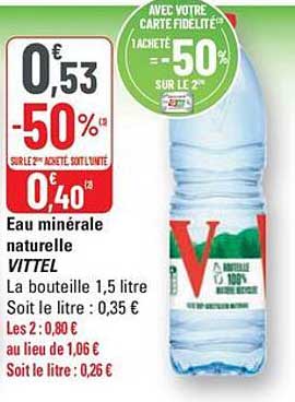 Eau minérale naturelle VITTEL
