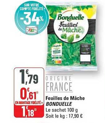 Feuilles de Mâche BONDUELLE
