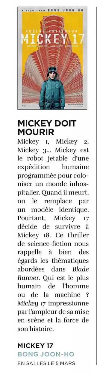 MICKEY DOIT MOURIR