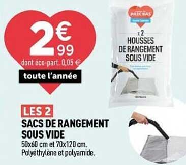 Sac Rangement Sous Vide Centrakor