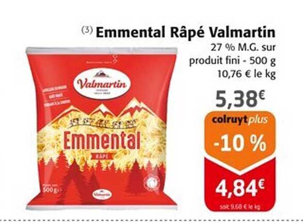 Emmental Râpé Valmartin