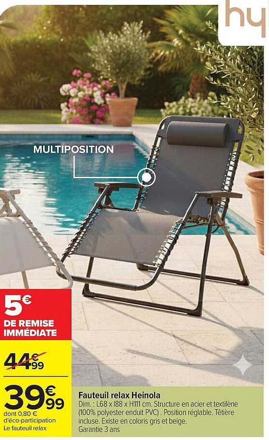 Fauteuil relax Heinola