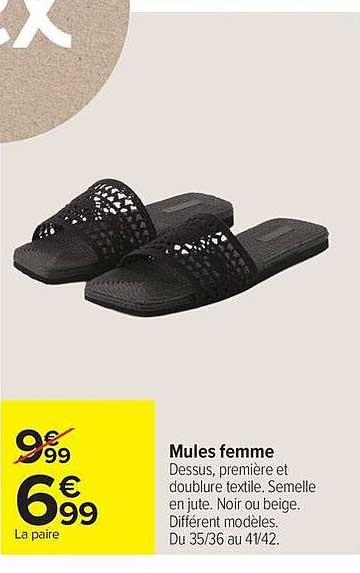 Mules femme
