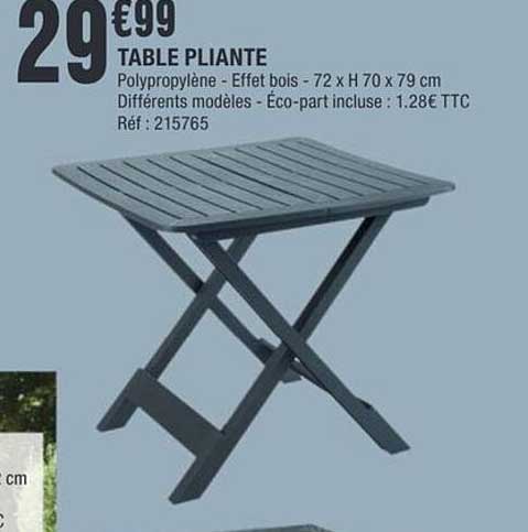 Table Pliante La Foir Fouille