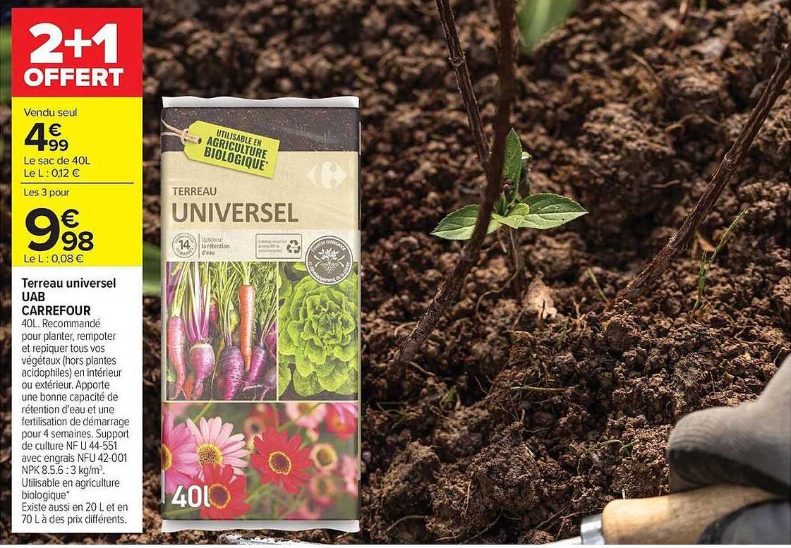 Terreau universel UAB CARREFOUR