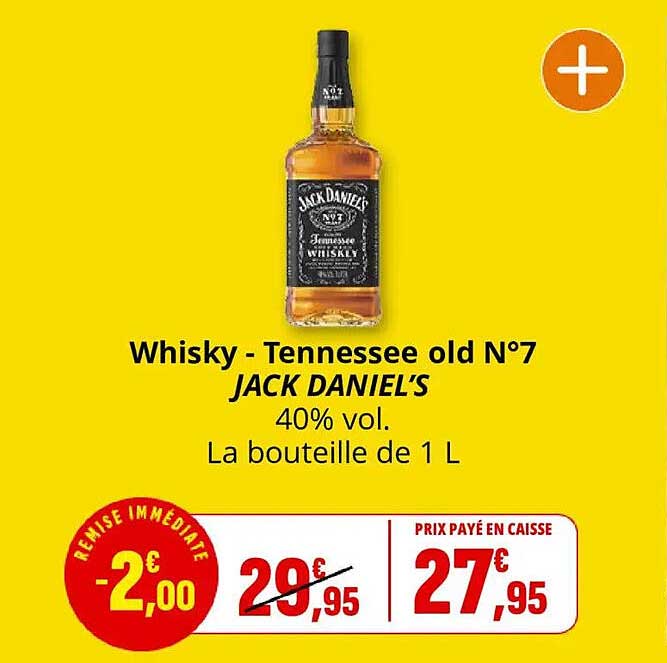 Prix Bouteille Jack Daniel S