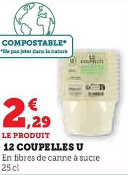 12 COUPELLES U