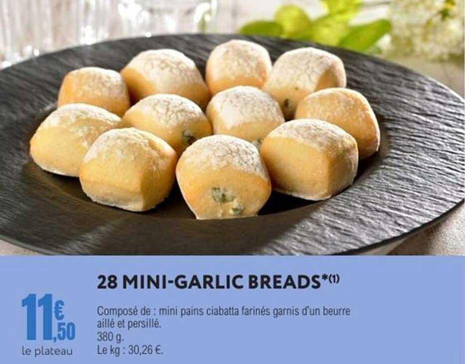 28 MINI-GARLIC BREADS*(1)
