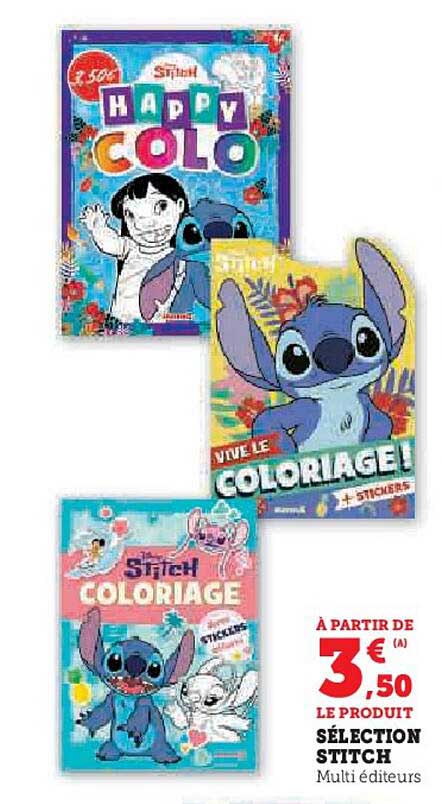 À partir de 3,50 € le produit Sélection Stitch
