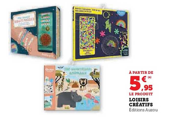 À partir de 5€95 le produit