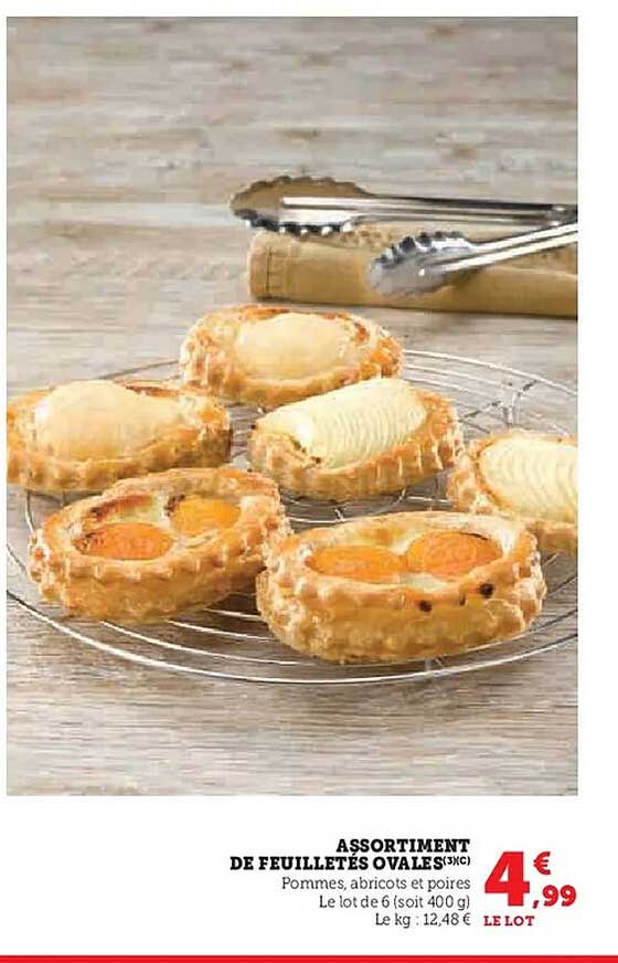 ASSORTIMENT DE FEUILLETES OVALES (3/5)