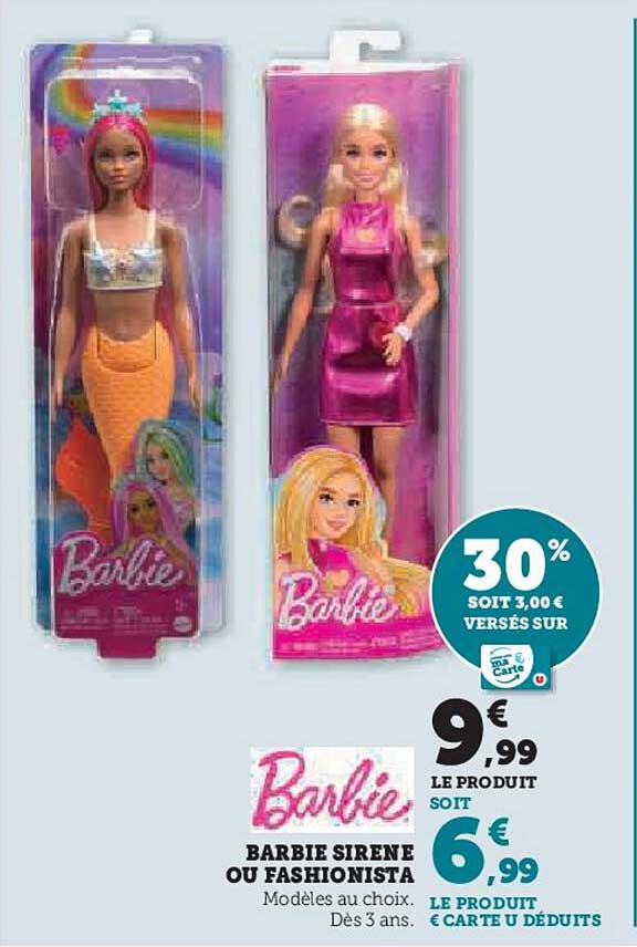 BARBIE SIRENE OU FASHIONISTA