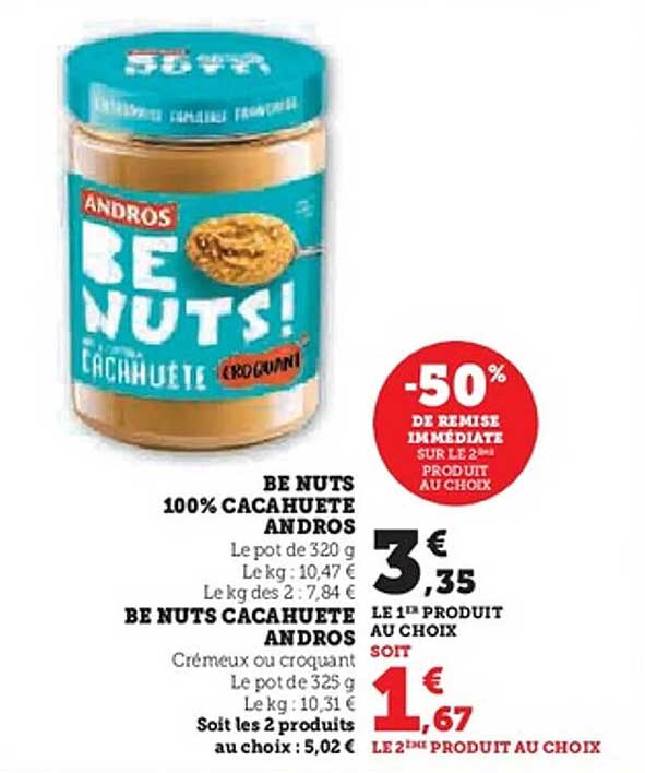 BE NUTS 100% CACAHUETE ANDROS