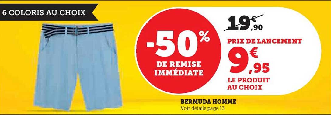 Bermuda Homme