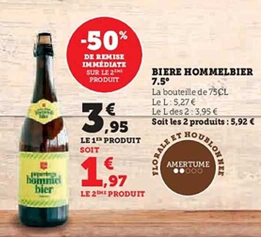 BIERE HOMMELBIER 7.5°