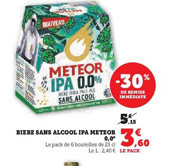 BIERE SANS ALCOOL IPA METEOR
