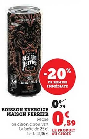 BOISSON ENERGIZE MAISON PERRIER