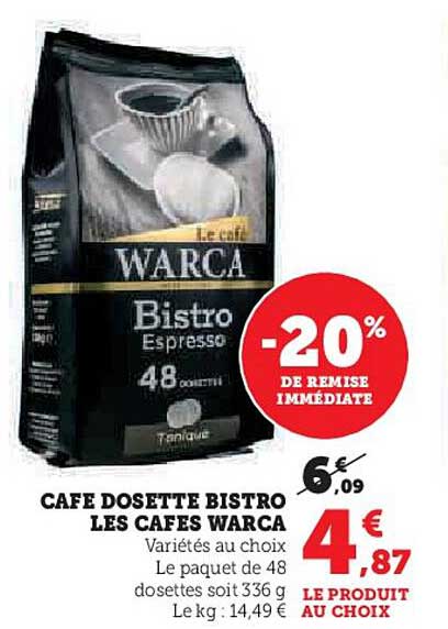CAFE DOSETTE BISTRO LES CAFES WARCA