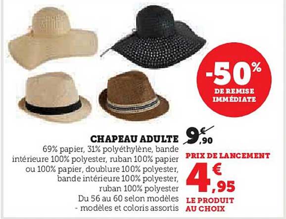 CHAPEAU ADULTE