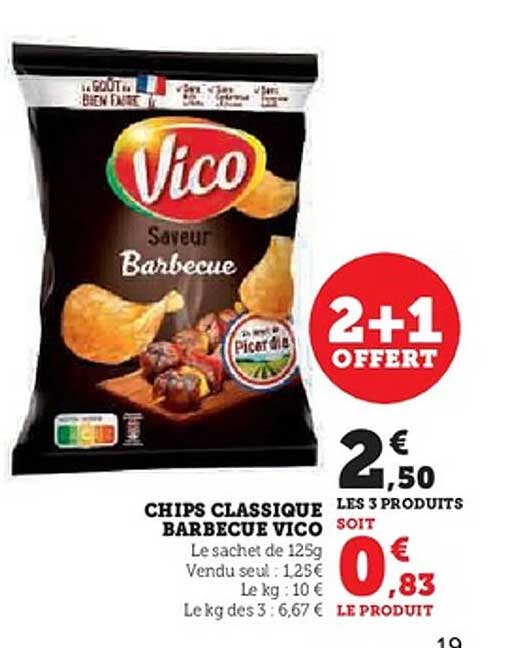 Chips Classique Saveur Barbecue Vico