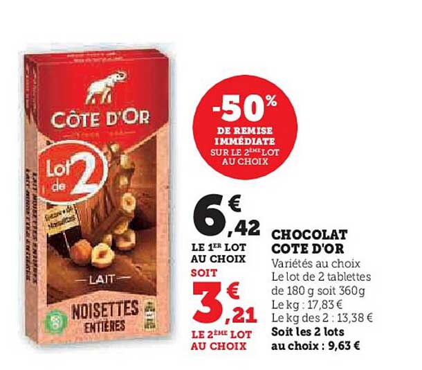 CHOCOLAT COTE D'OR