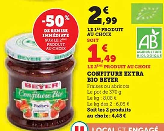 CONFITURE EXTRA BIO BEYER