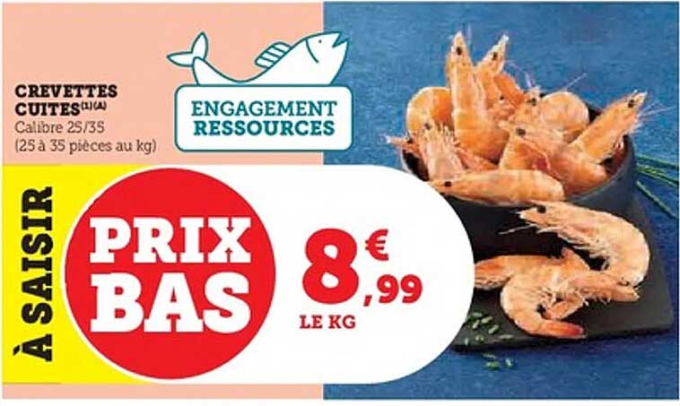 CREVETTES CUITES (1/4)
