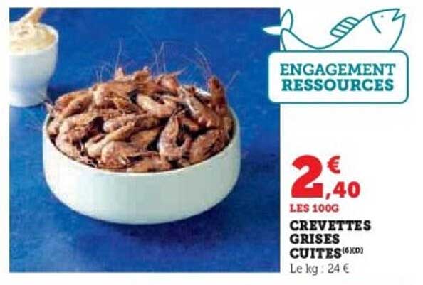 CREVETTES GRISES CUITES