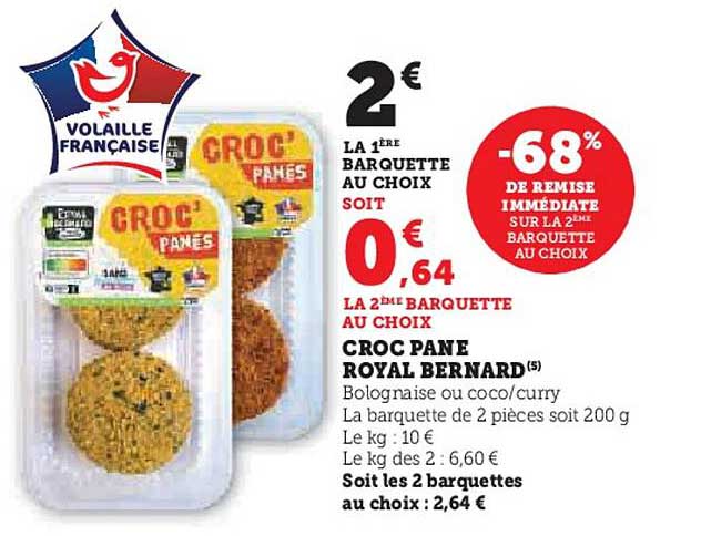 CROC PANÉ ROYAL BERNARD