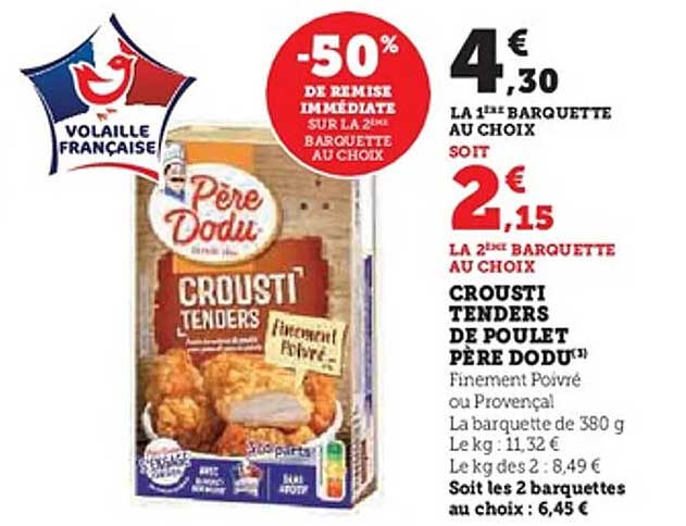 CROUSTI TENDERS DE POULET PÈRE DODU