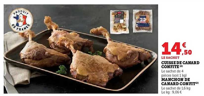 CUISSE DE CANARD CONFITE