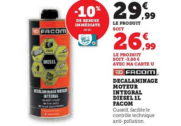 DECALAMINAGE MOTEUR INTEGRAL DIESEL 1L FACOM