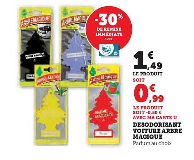 DESODORISANT VOITURE ARBRE MAGIQUE