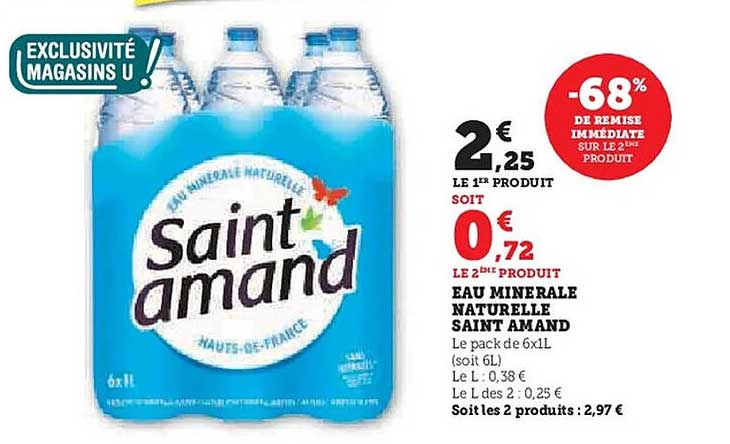 EAU MINERALE NATURELLE SAINT AMAND