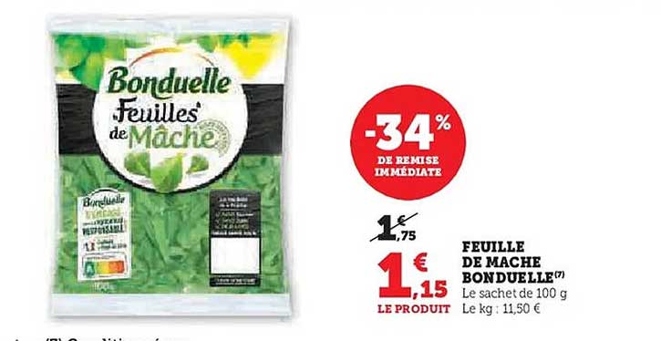 FEUILLE DE MACHE BONDUELLE